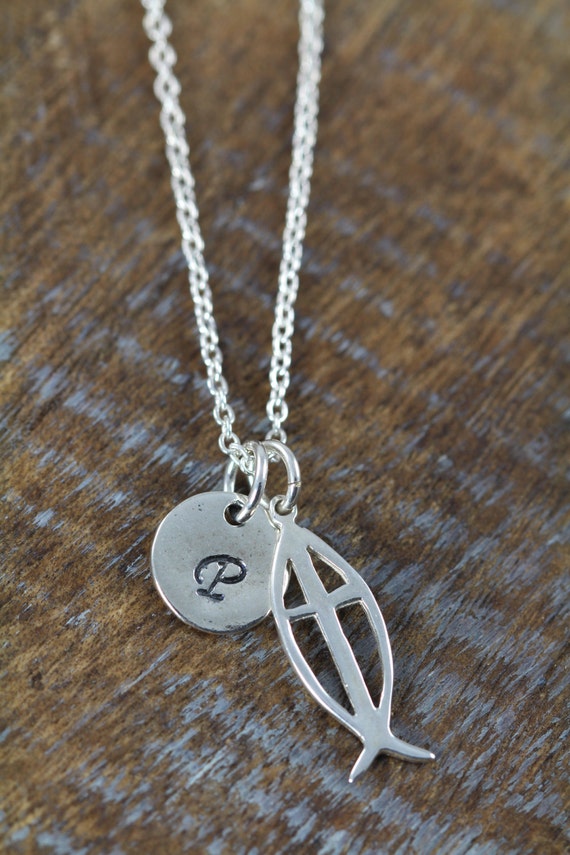 Christian Fish Necklace Confirmation Gift Baptism Gift