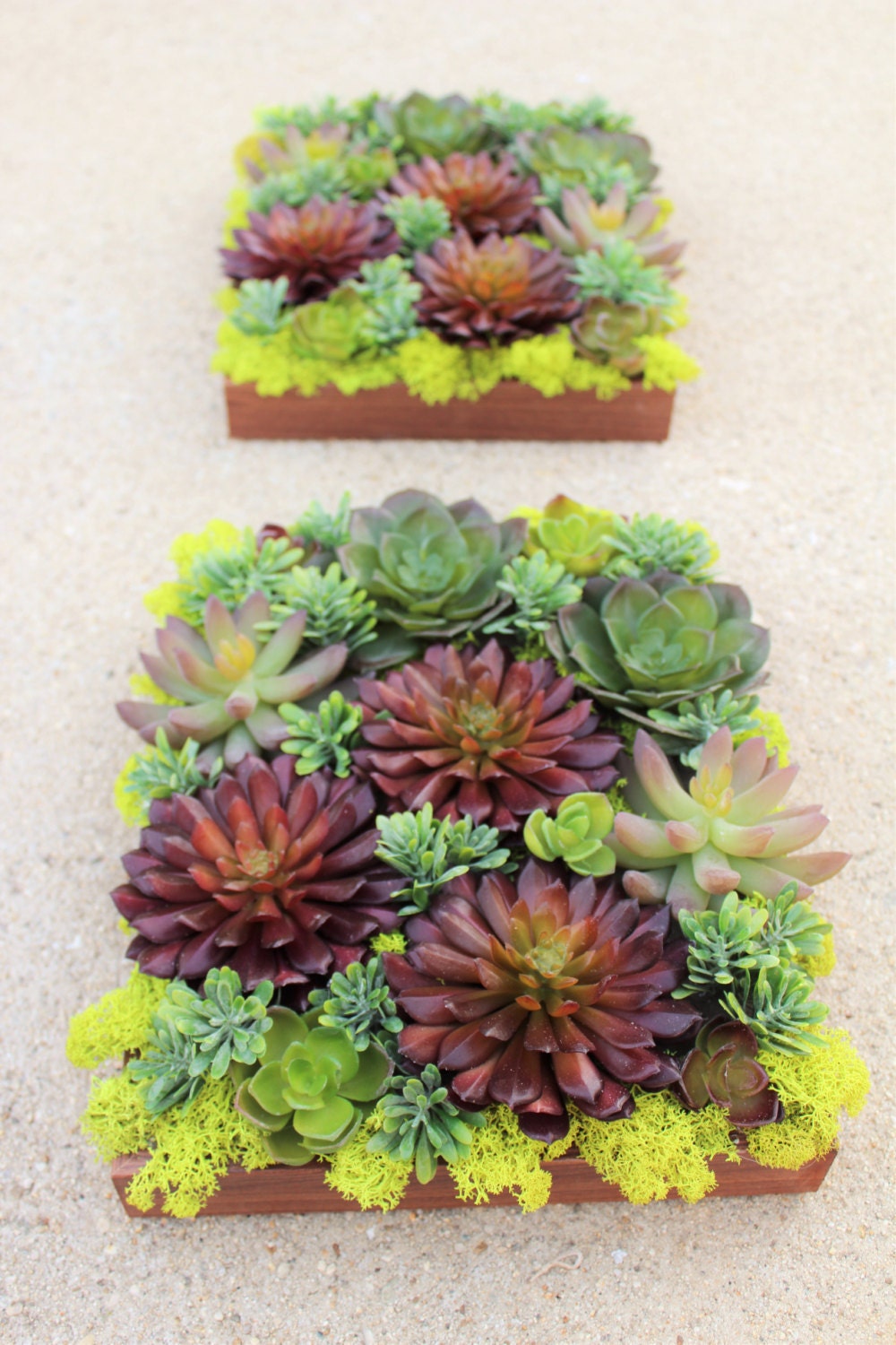 SALE 1 pc Faux Succulent Wall Hanging Frame Artificial