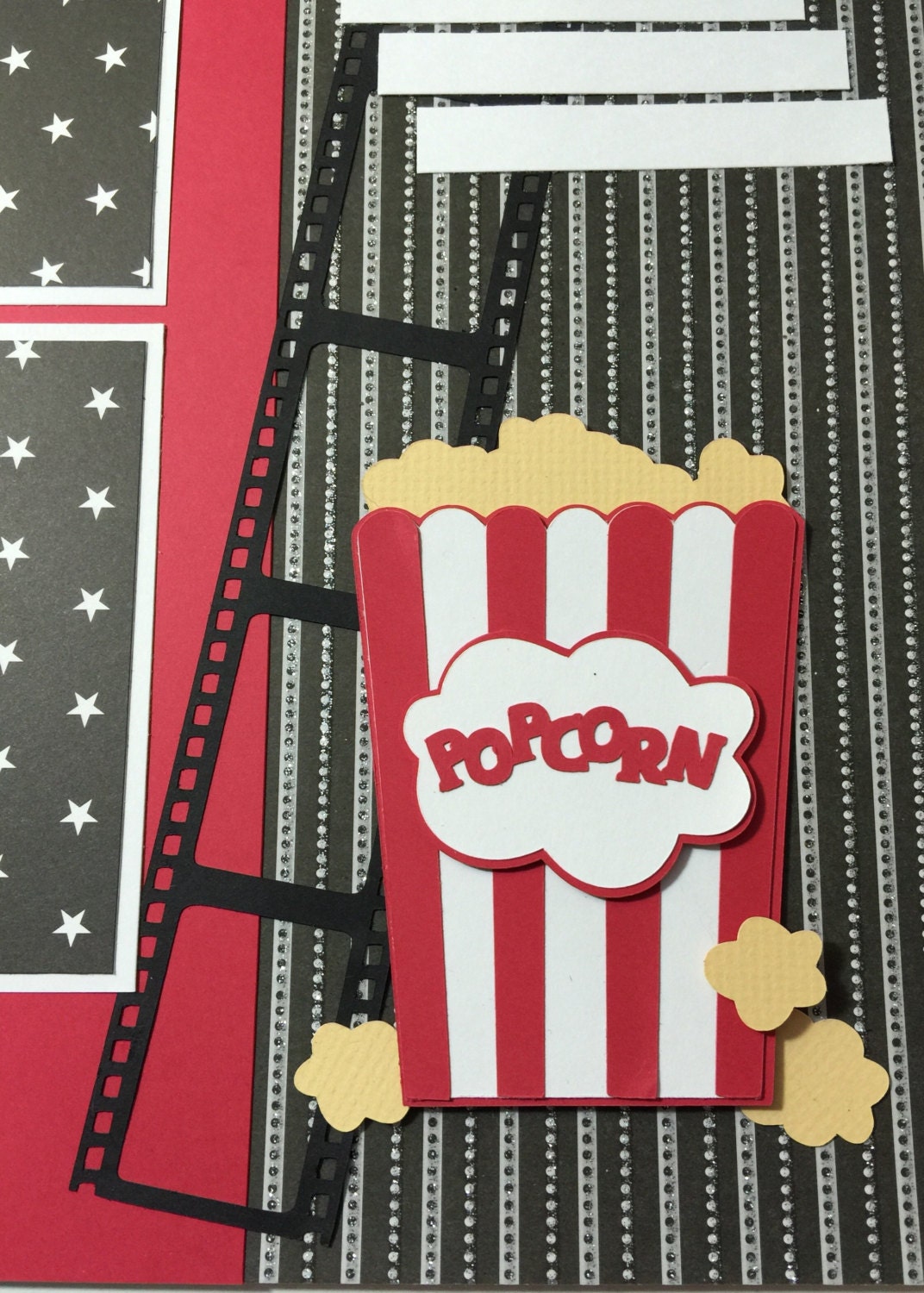 Premade Kids Scrapbook Pages Movies Scrapbook Page First