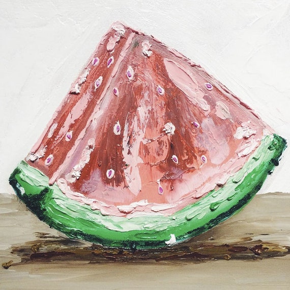 Original Watermelon Oil Painting