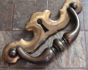 Vintage Large Drawer Pull Keyhole Cabinet Handle