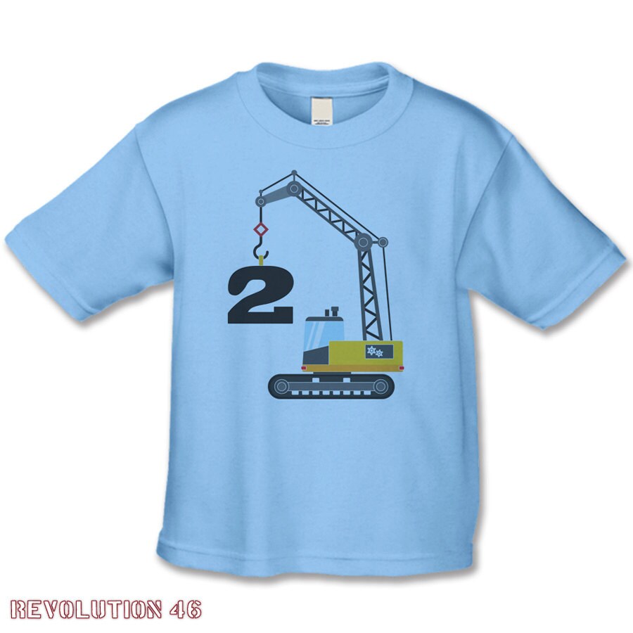 construction themed birthday shirts