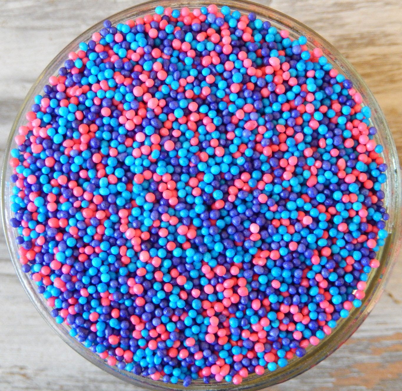 Sprinkles 3 oz Purple Pink and Blue Non Pareils Mix For