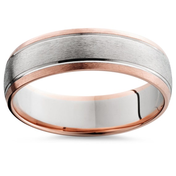 Rose Gold Wedding Ring Rose Gold Wedding Band 31 Tone Rose