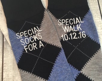 Groom Socks - Father of the Bride Socks - Groom Gift - Special Socks - Blue - Black - Wedding Socks - Groomsmen Gift - Wedsin Party Gift