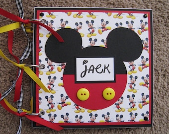 Disney Autograph Book - Mickey Mouse - New Option Available - Clear Acrylic Covers