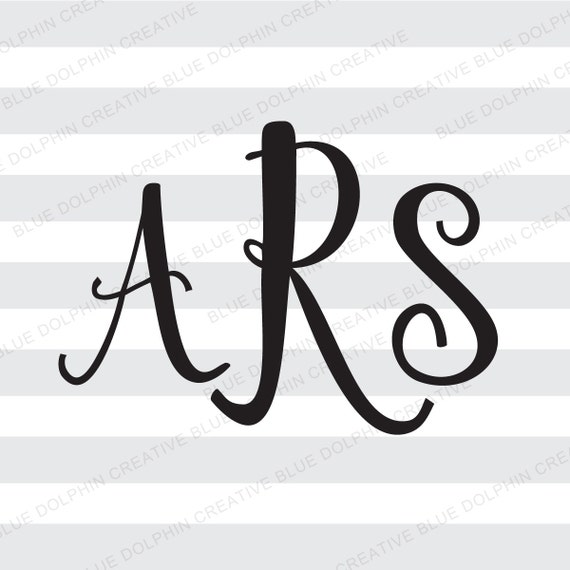 Download Fancy script font monogram alphabet SVG png / 52 letters