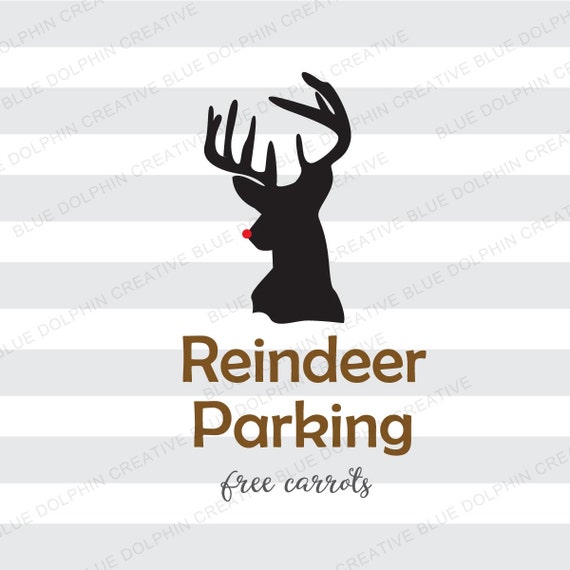 Download Reindeer Parking free carrots SVG DXF png pdf jpg ai / Cricut