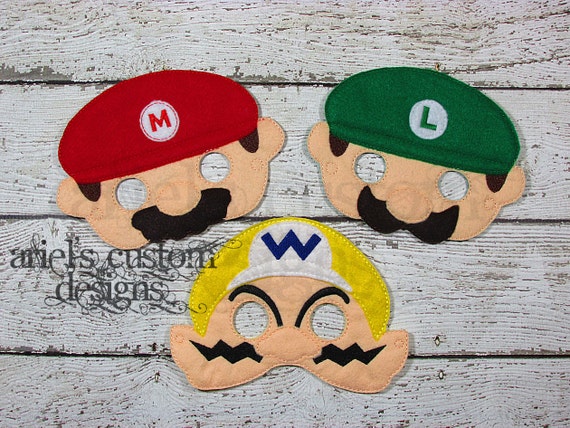 masque de super mario mario luigi et