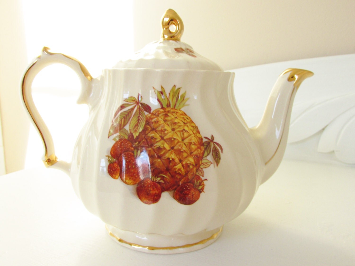 Vintage Fruit Sadler Teapot 5627 Apple by GrandVintageFinery