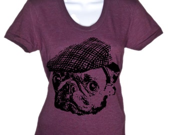 womens pug t shirt