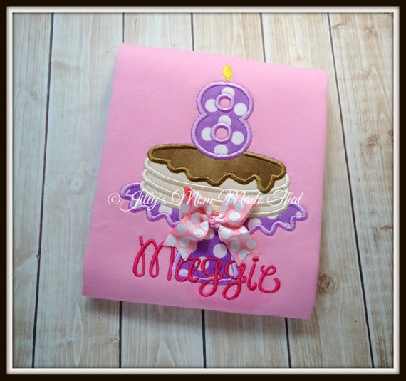 Pancake Pajamas Birthday PJs Girls Pajama by JillysMomMadeThat