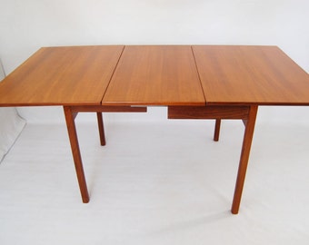 SALE: Danish Modern Teak Drop Leaf Dining Table