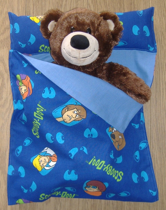 Blue Scooby Doo Cotton sleeping bag for by PandoraJaynesGiftBox