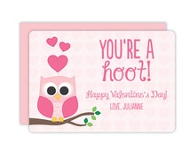 Owl Classroom Valentine - Personalized Valentines Cards for Kids ...