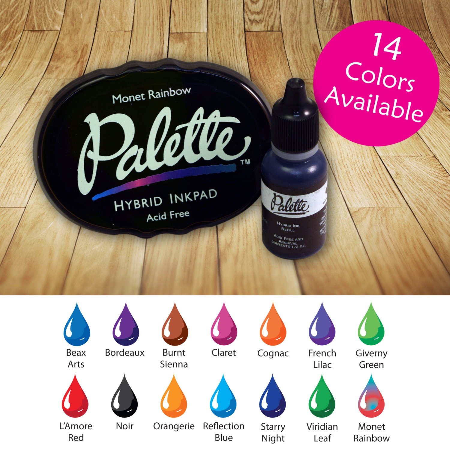 Palette Stamp Pad & Ink Refill