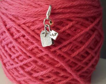 Tea Bag Knitting/Crochet Stitch Marker-Project Bag Zipper Charm-Purse/Planner/Cell Charm-Progress Keeper-Tea Bag*Tea Theme