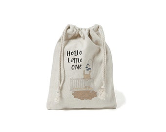 Hello Little One BABY Canvas Gift Bag