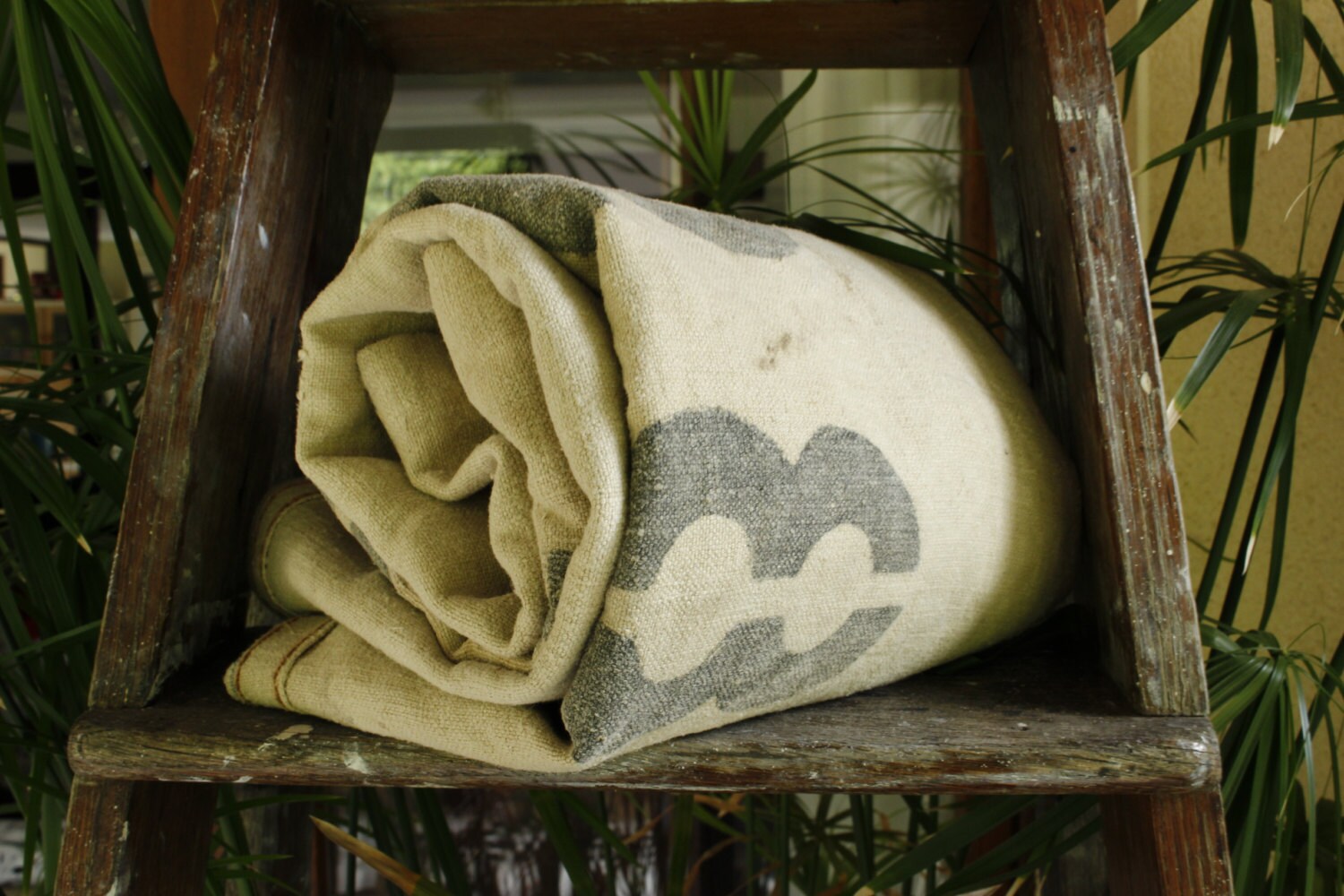 Vintage Linen Grain Sack Date 1928...Nordic Living