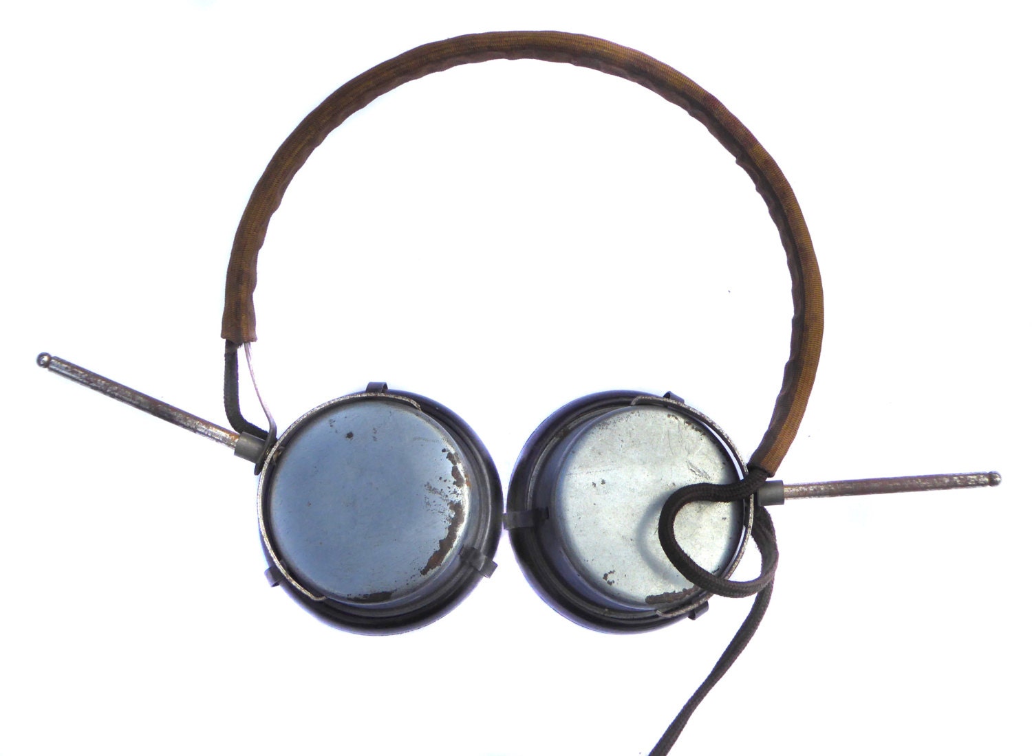 1940s Military Headphones with Bakelite Ear by BiminiCricket