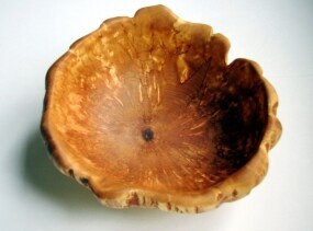 Unique Karelian Birch wooden Bowl Russia