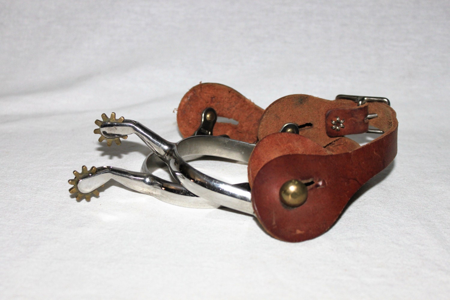 Vintage Pair of 10 Point Western Cowboy Spurs
