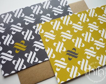lot 2 cartes assorties assorties ۶calligraphie۶