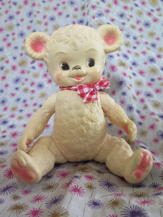 Edward Mobley Teddy Bear Sun Rubber 1958 rare by BitterSqueaks