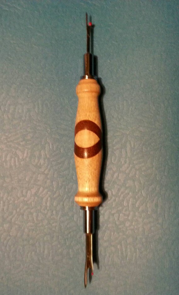 Seam ripper handmade wood turned handle by cmcraftedtreasures