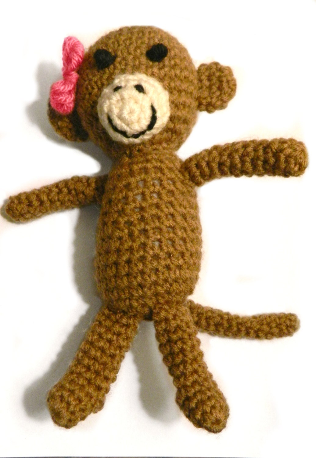 crochet monkey toy