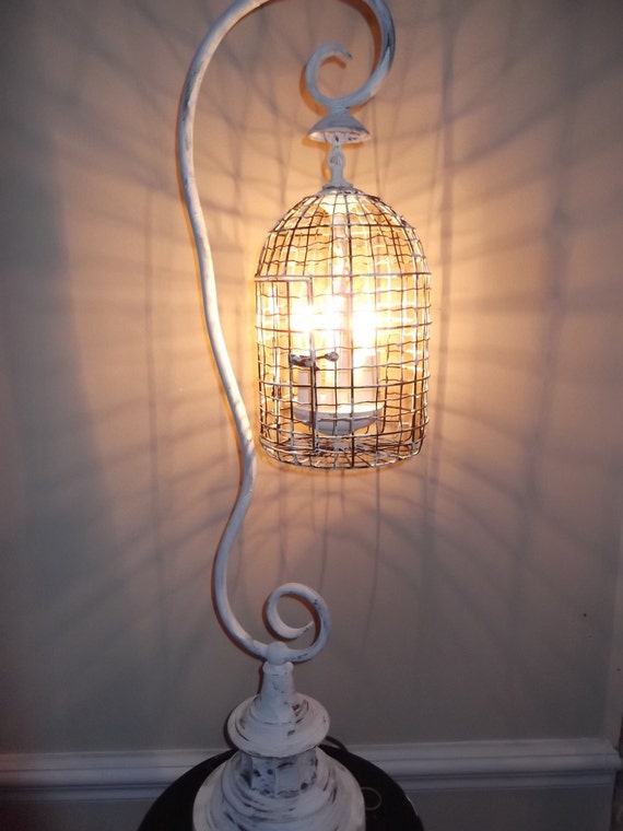 birdcage chandelier table l shabby chic white vintage birdcage chandelier table l shabby chic white vintage