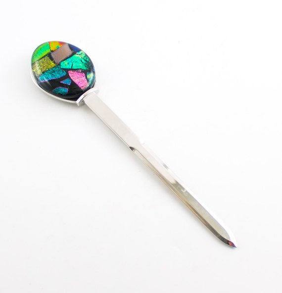 Unique Letter Opener Dichroic Glass Office Desk Accessories
