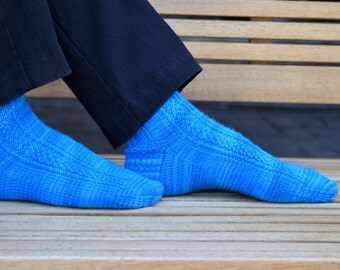 Rib and Texture Knit Socks Pattern - MOIRAI SOCKS Knitting Pattern PDF - Instant Download