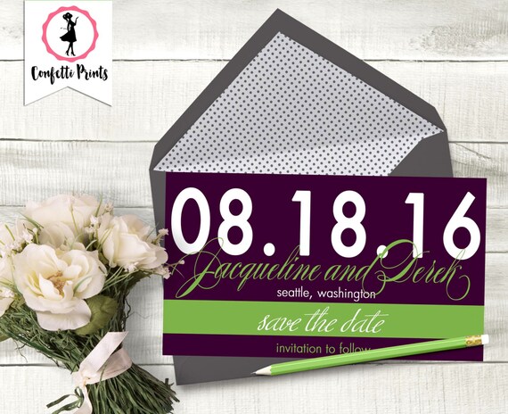 Save The Date Magnet | Printable Save The Date | Save The Date Postcard | Simple Save The Date | Formal Save The Date - BOLDLY SCRIPTED Il_570xn