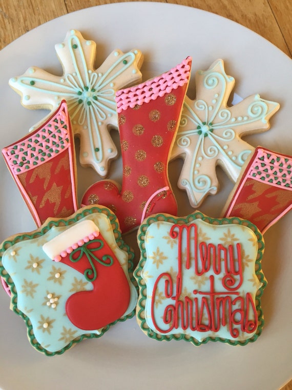 Christmas Decorated Sugar Cookies-1 dozen