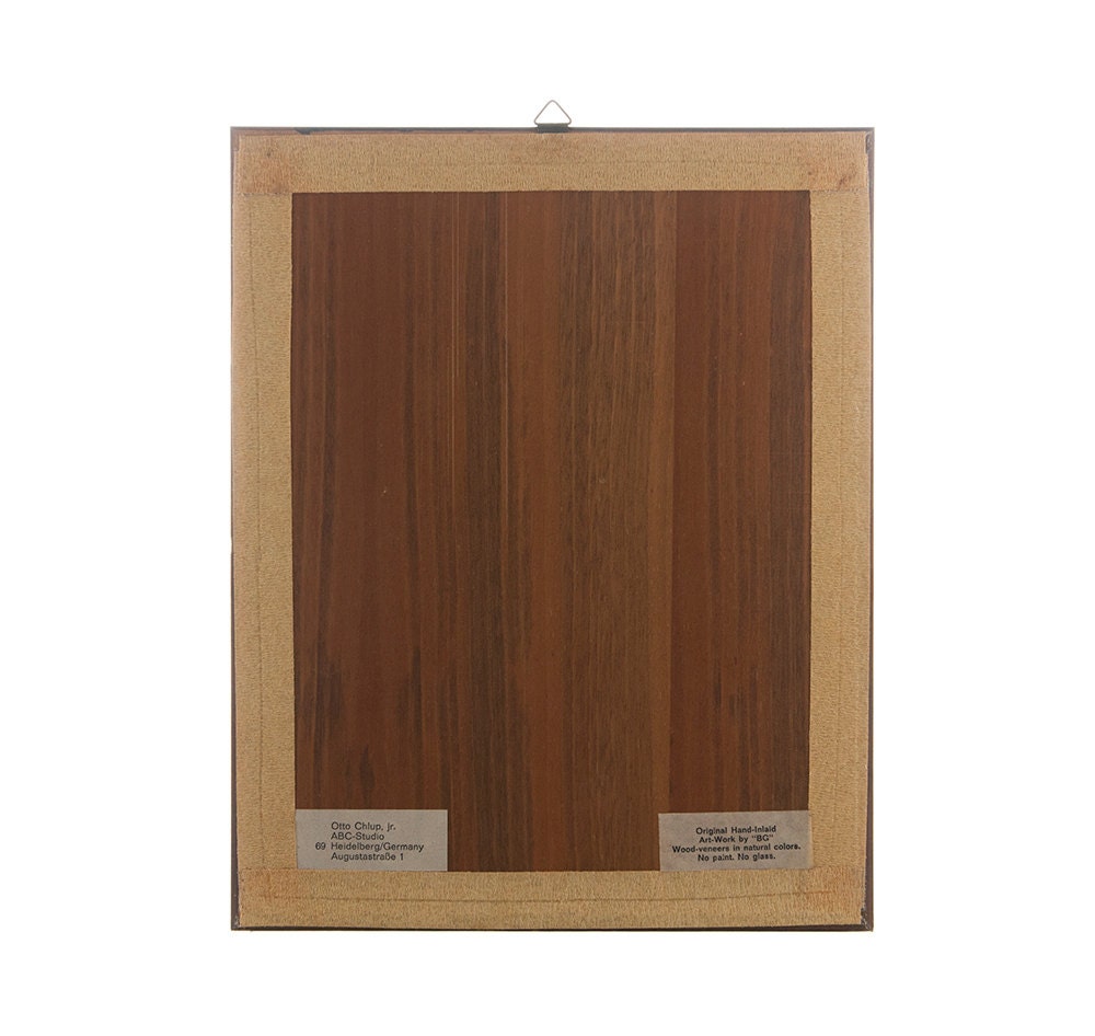 BG Buchschmid & Gretaux Marquetry Wood Inlay Germany