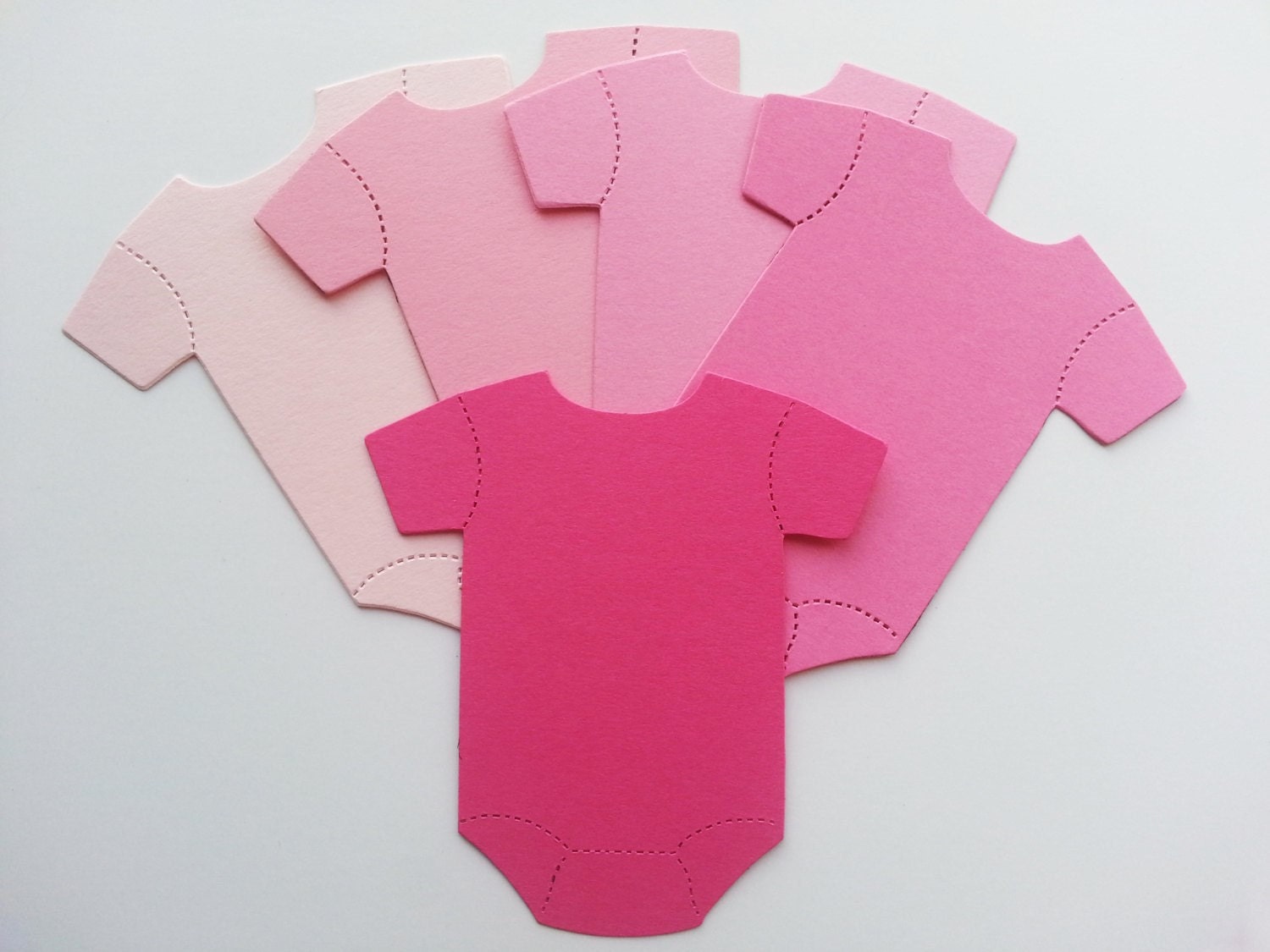 Paper Baby Onesie Cut Out Scrapbooking Embellishments Baby