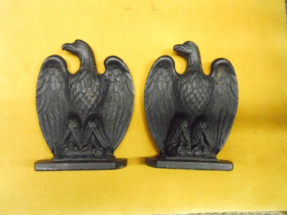 black iron bookends