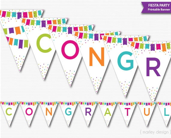 Printable Congrats Banner