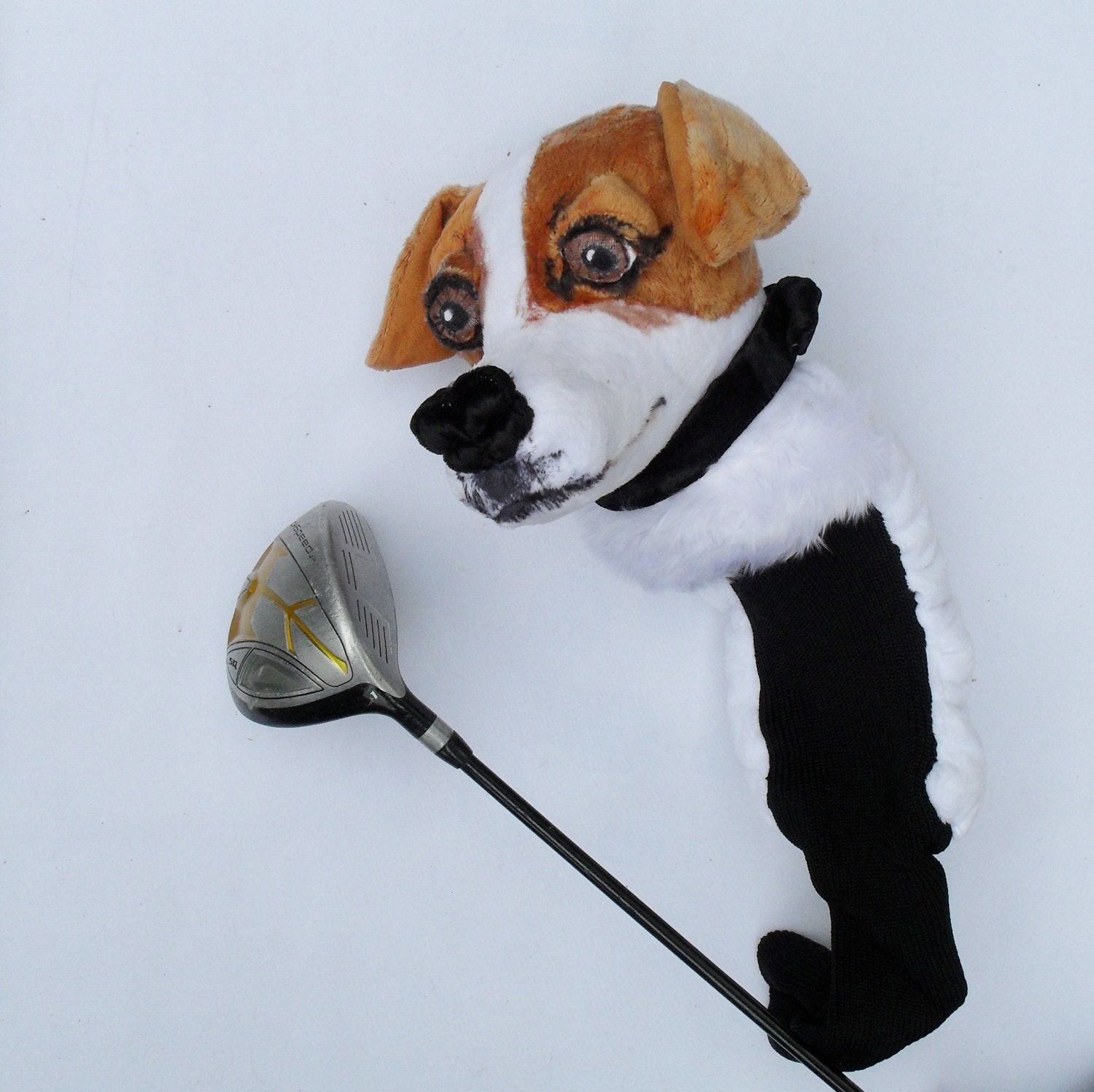 GOLF club head cover Custom Dog porrait Jack Russell golf