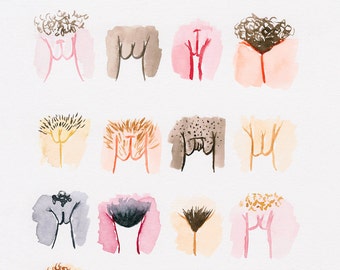 Large Art Print • The Vulva Gallery no.1