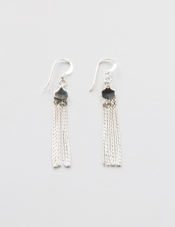 Sterling Silver Tassel Earrings