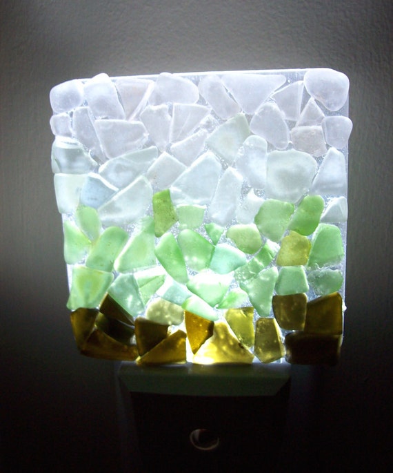 Sea Glass Night Light Genuine Sea Glass By Redislandseaglass 5913