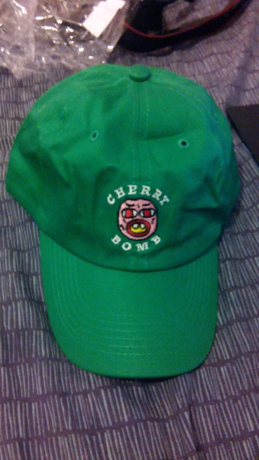 Cherry Bomb Cap Hat Green Tyler The Creator Odd by ArnoldCarl