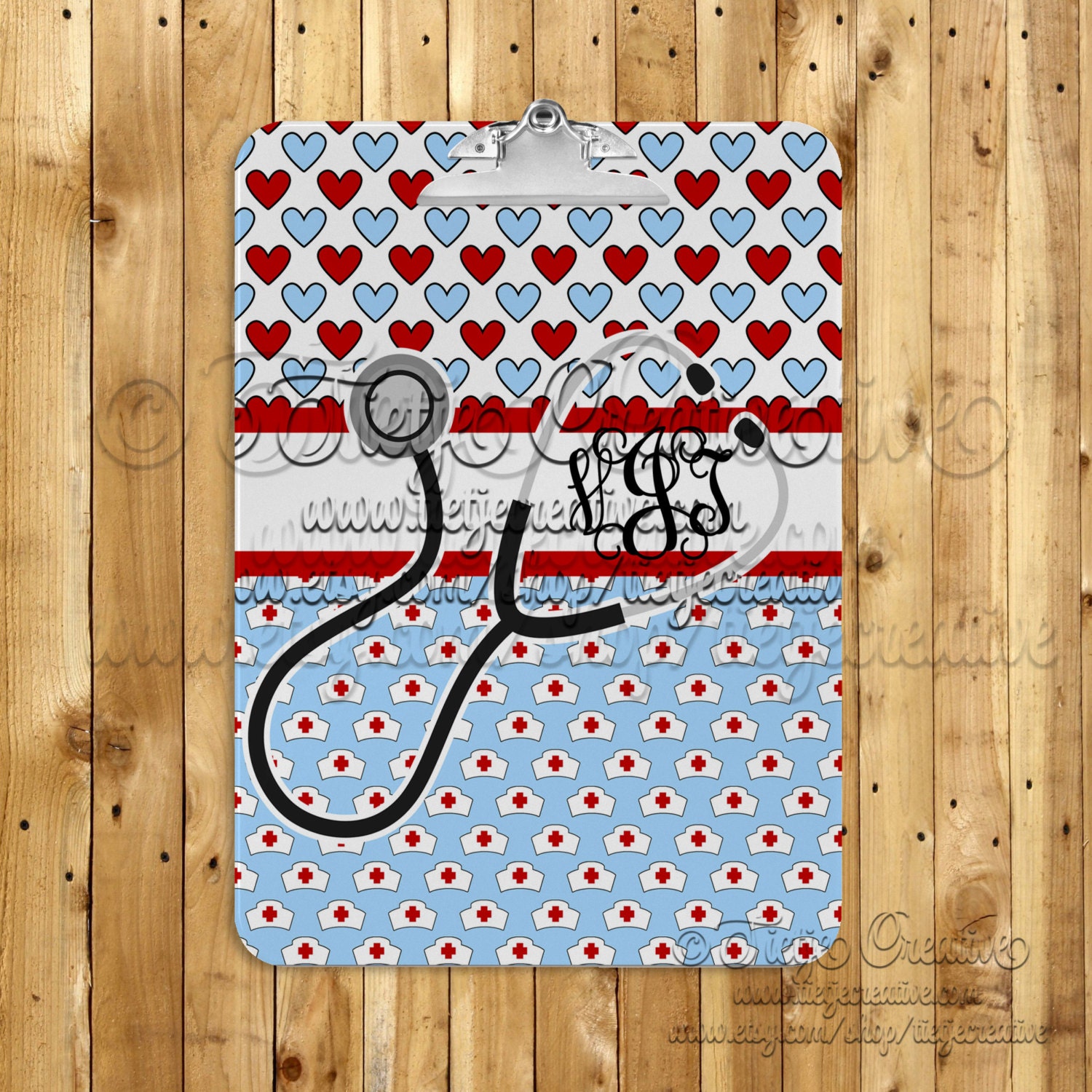 Nurse Monogram Clipboard Medical Custom Clipboard