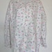 Vintage 1960's Sears Flannel Foot Pajamas Footed Women's 36 White Pink Purple Floral