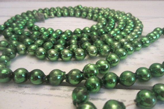 green vintage mercury glass beaded garland vintage green green vintage mercury glass beaded garland vintage green