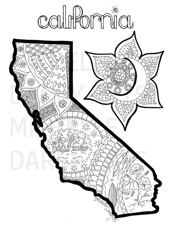 california state map coloring pages - photo #46