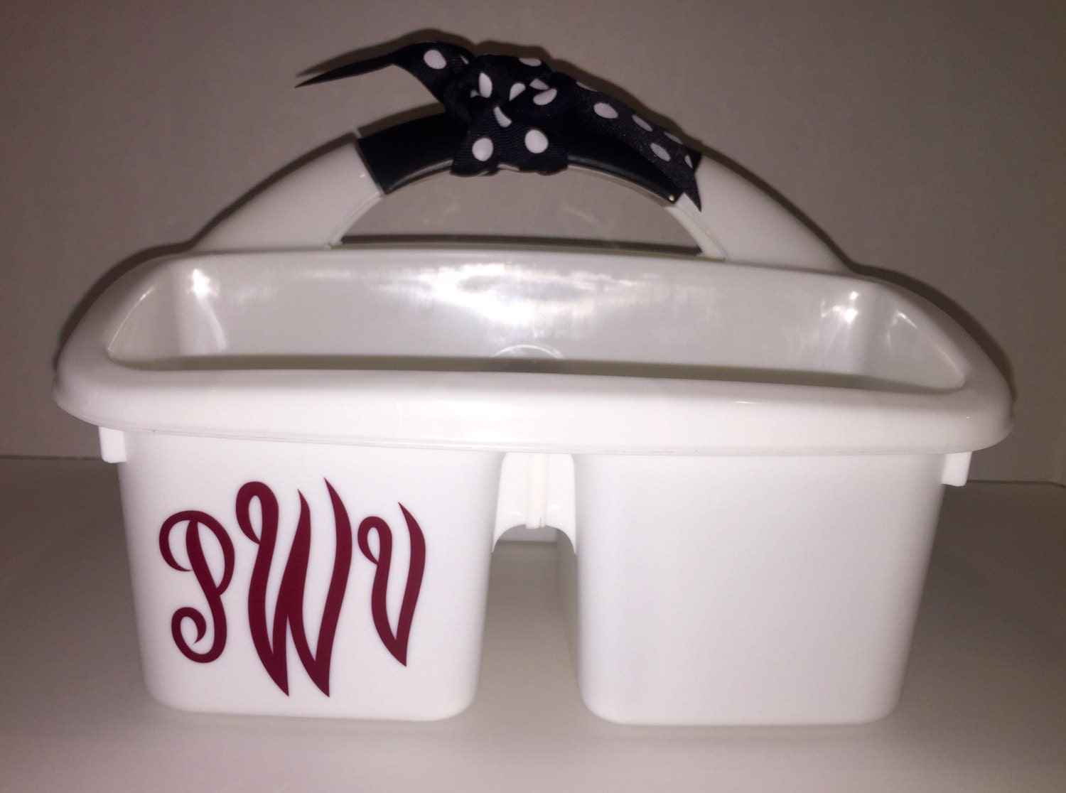 Monogram Shower Caddy A Must Have for your College Dorm Room.