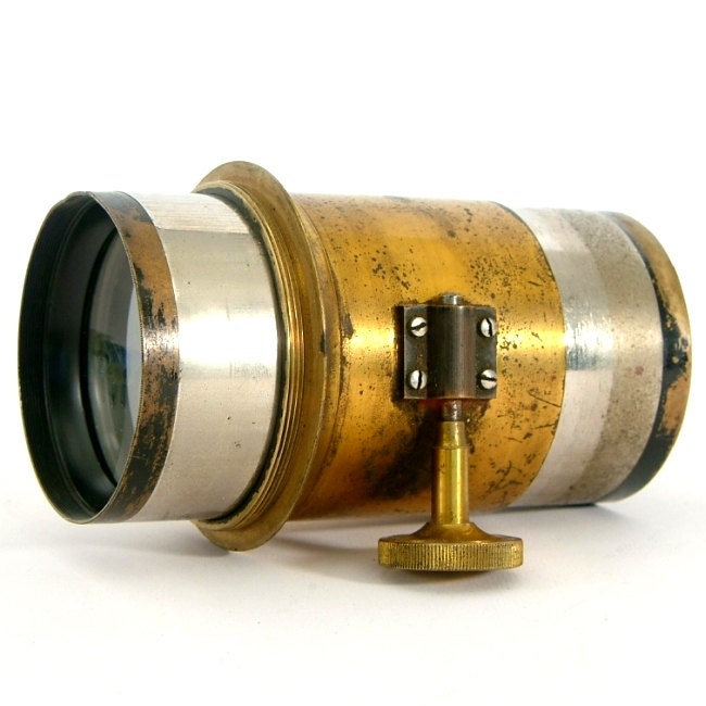 Large Brass Lens Petzval Lens 10" f4.8 for Large Format Camera 4x5 or